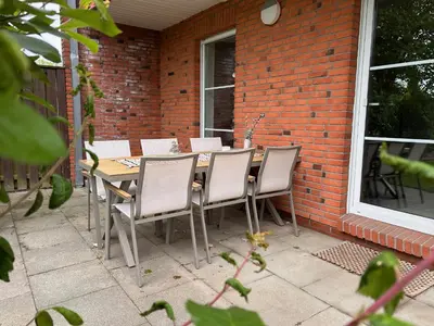 Ein Balkon oder eine Terrasse in der Unterkunft Ferienhaus Auszeit