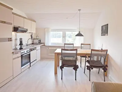 Küche/Küchenzeile in der Unterkunft Haus Strandkrabbe, Seemöwe